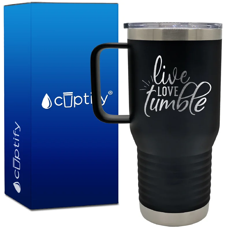 Live Love Tumble 20oz Gymnastics Travel Mug