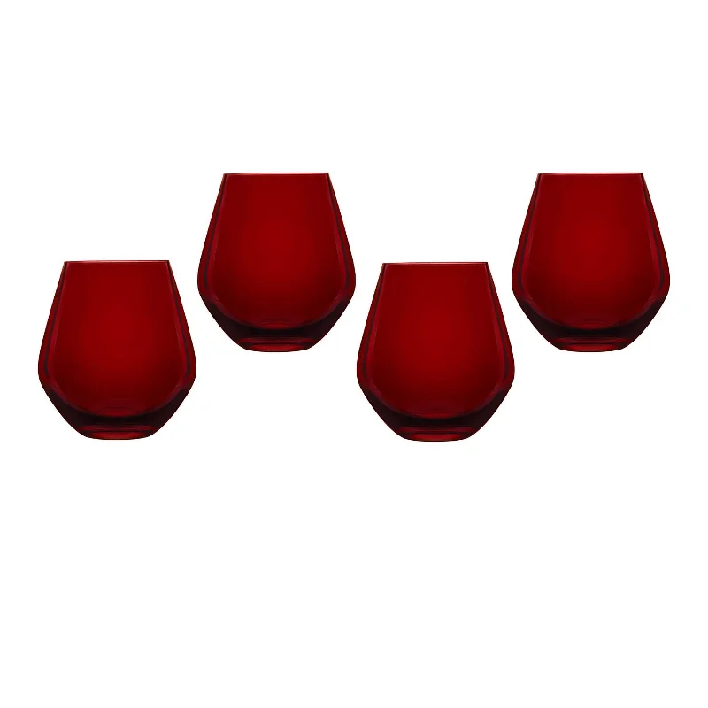 Meridian Stemless Red Wine Glass, Set of 4