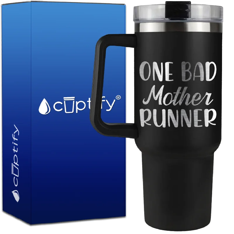 One Bad Mother Runner on 40oz Running Traveler Mug