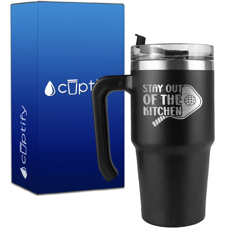 Pickleball Stay Out of the Kitchen on 20oz Pickleball Travel Mug