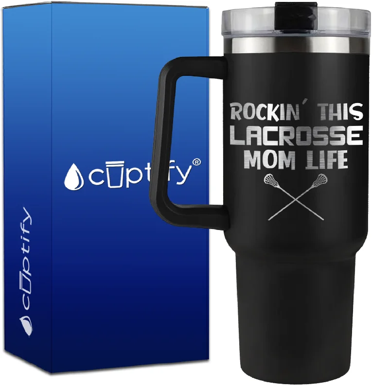 Rockin' This Lacrosse Mom Life on 40oz Lacrosse Traveler Mug