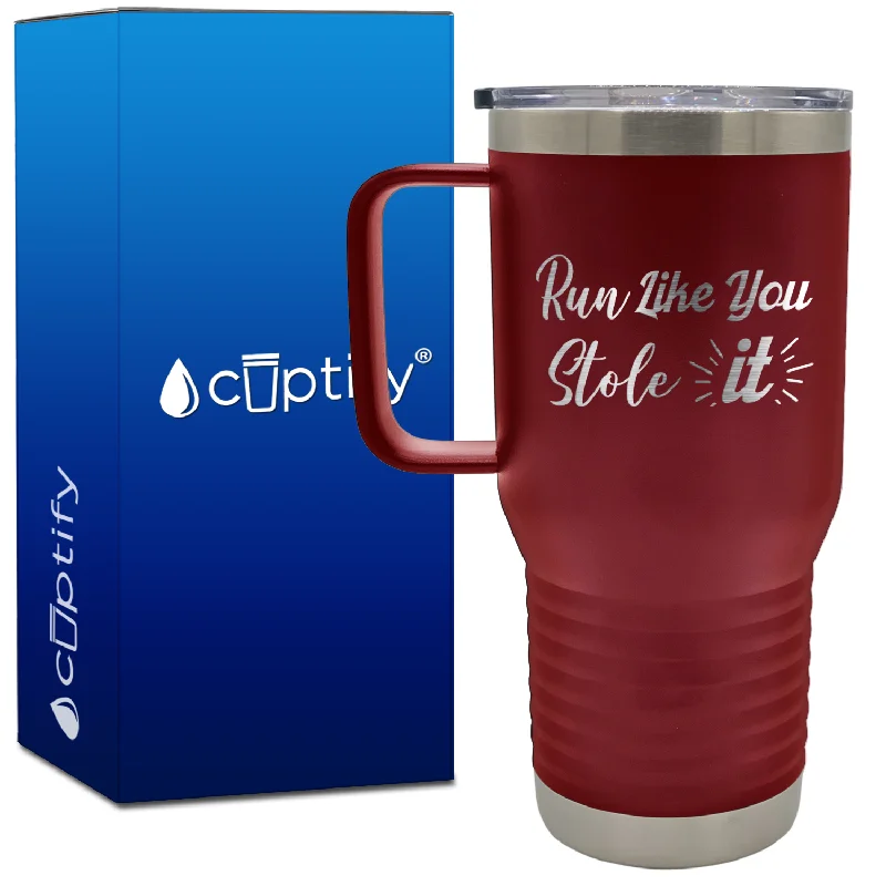 Run Like You Stole It 20oz Softball Travel Mug