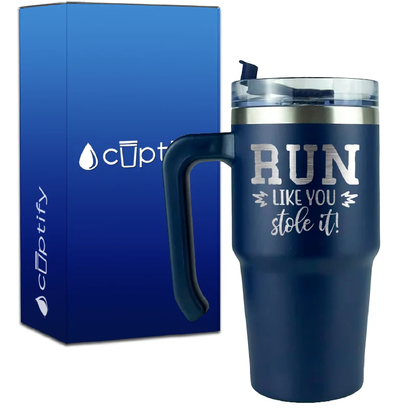 Run Like You Stole It on 20oz Baseball Travel Mug