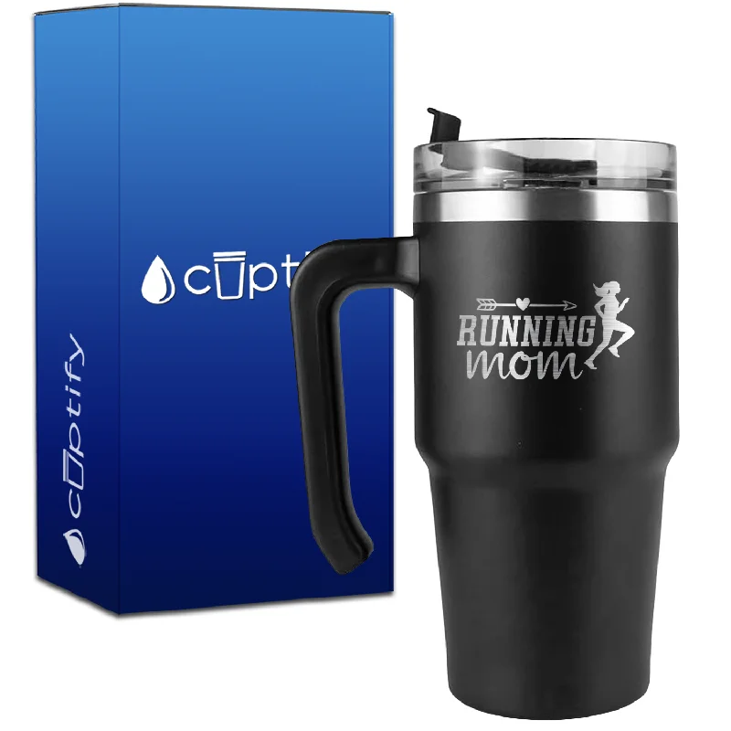 Running Mom on 20oz Running Travel Mug