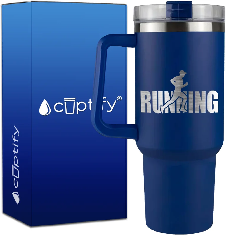 Running on 40oz Running Traveler Mug