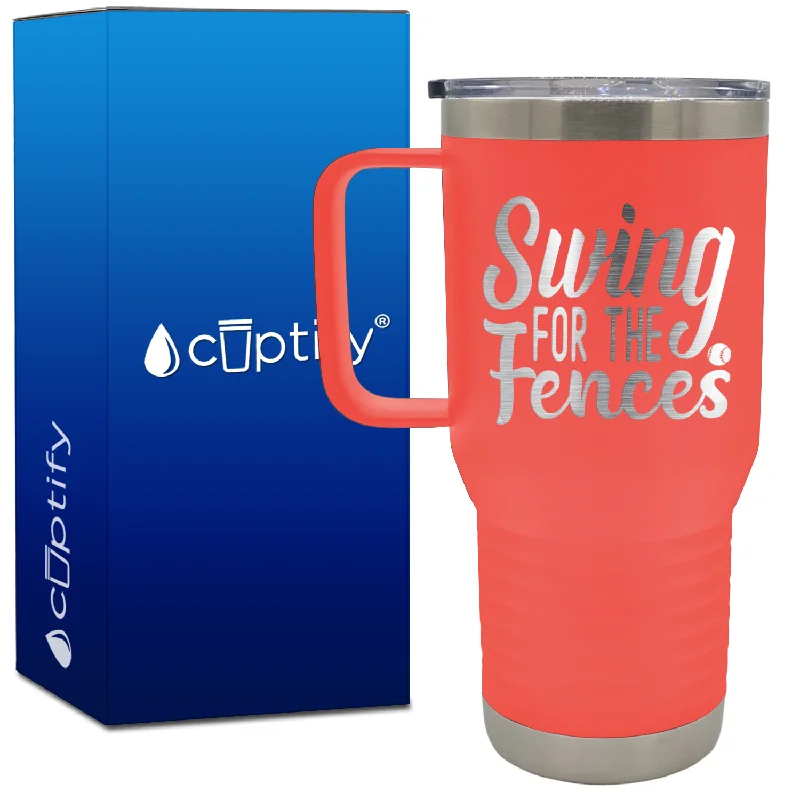 Swing for the Fences 20oz Softball Travel Mug