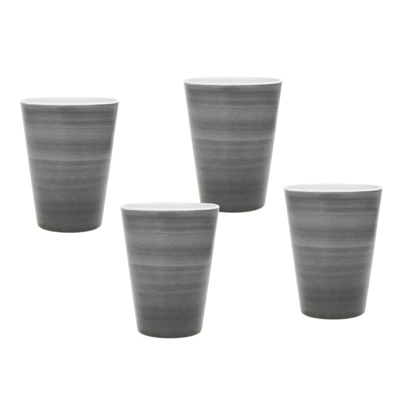 Swirl Melamine Tumbler, Set of 4