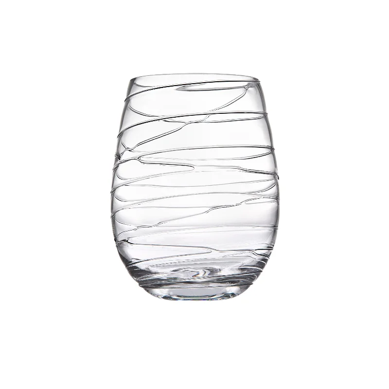 Swirl Stemless Wine Glass