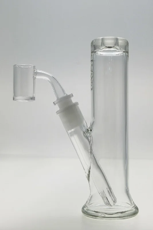 *CLEARANCE* - TAG - 8" Single Shower Head Bellow Bottle Can Dab Rig 44x4MM - 18/14MM Downstem (4.00")