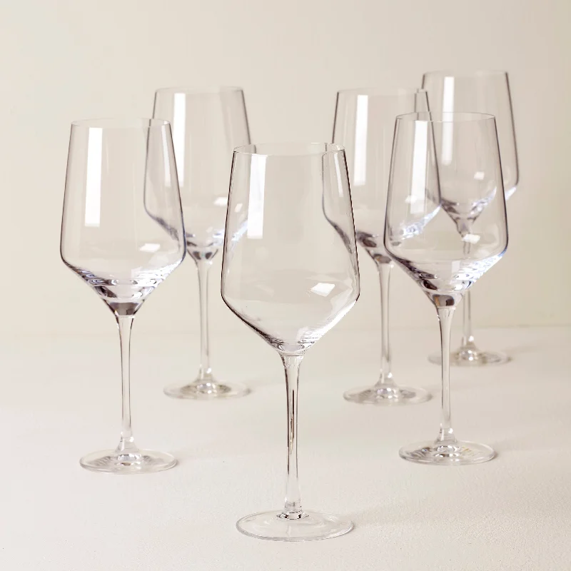 Tuscany Classics Angled Wine Glasses, Set of 6