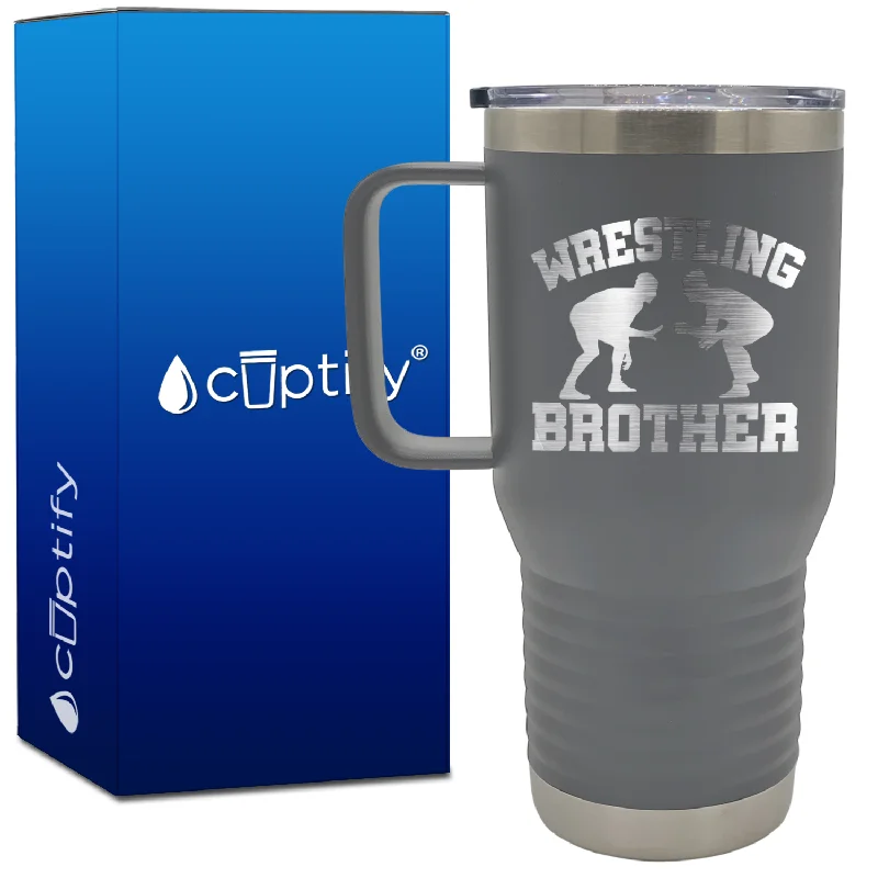 Wrestling Brother 20oz Wrestling Travel Mug