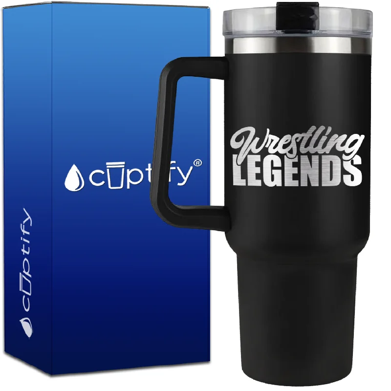 Wrestling Legends on 40oz Wrestling Traveler Mug