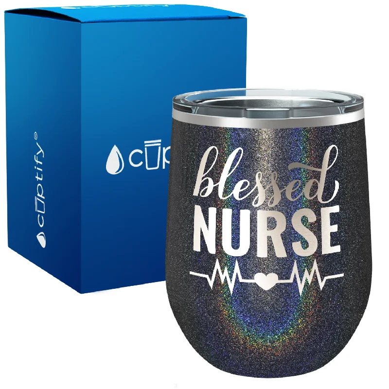 Blessed Nurse 12oz Nurse Wine Tumbler