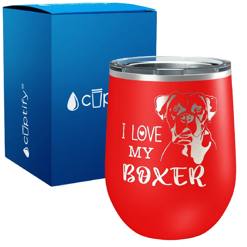 I love my Boxer 12oz Dog Wine Tumbler