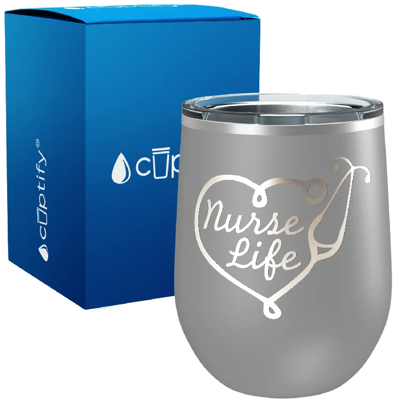 Nurse Life 12oz Nurse Wine Tumbler