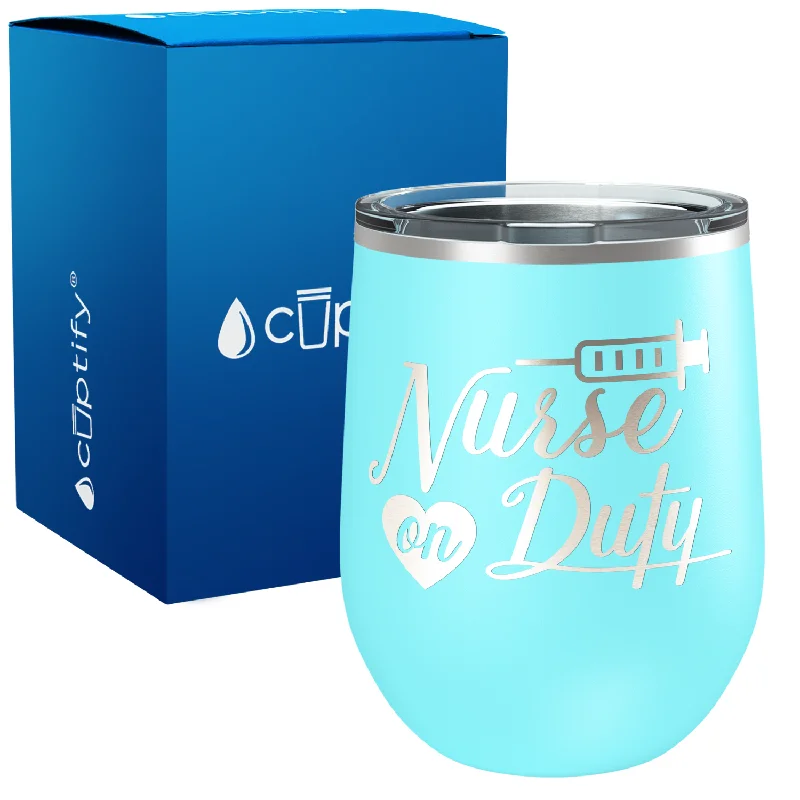 Nurse on Duty 12oz Nurse Wine Tumbler