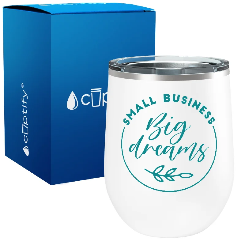 Small Business Big Dreams 12oz Boss Wine Tumbler