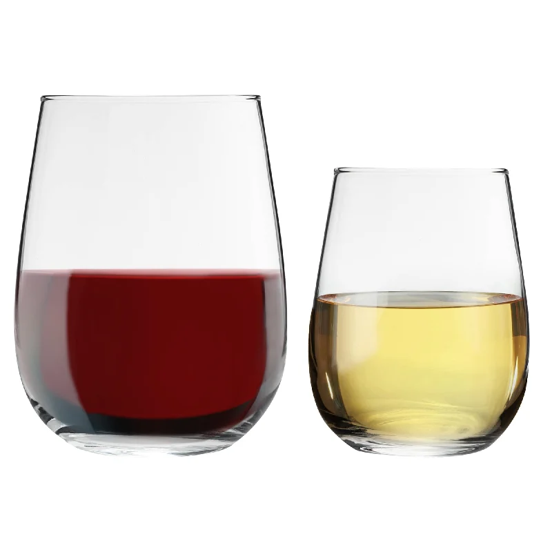 12pc Gaia Stemless Wine Glasses Set - By LAV