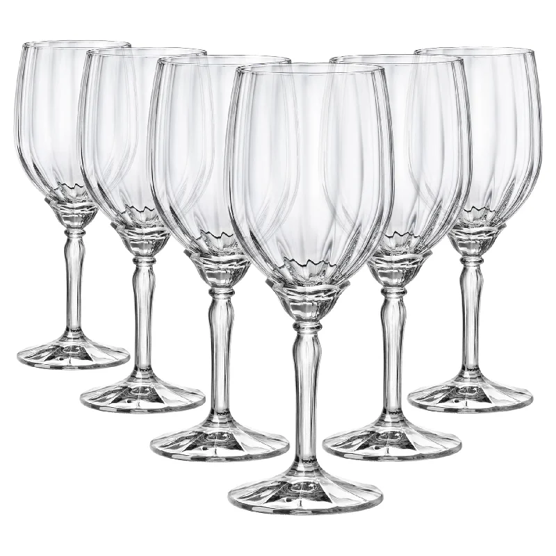 380ml Florian White Wine Glasses - Pack of Six  - By Bormioli Rocco