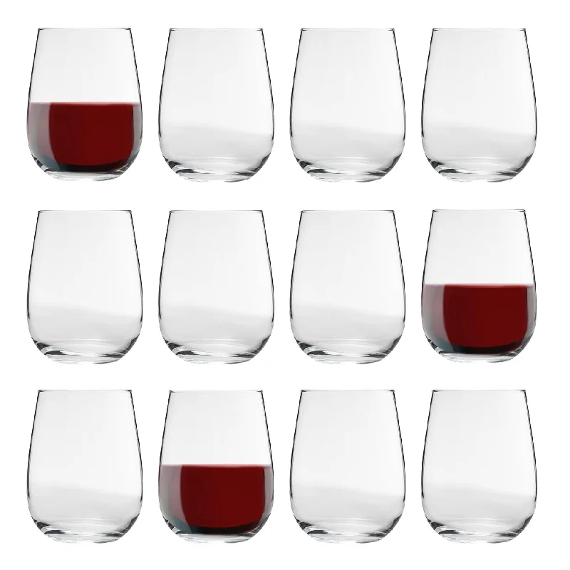 475ml Gaia Stemless Wine Glasses - Pack of 12 - By LAV