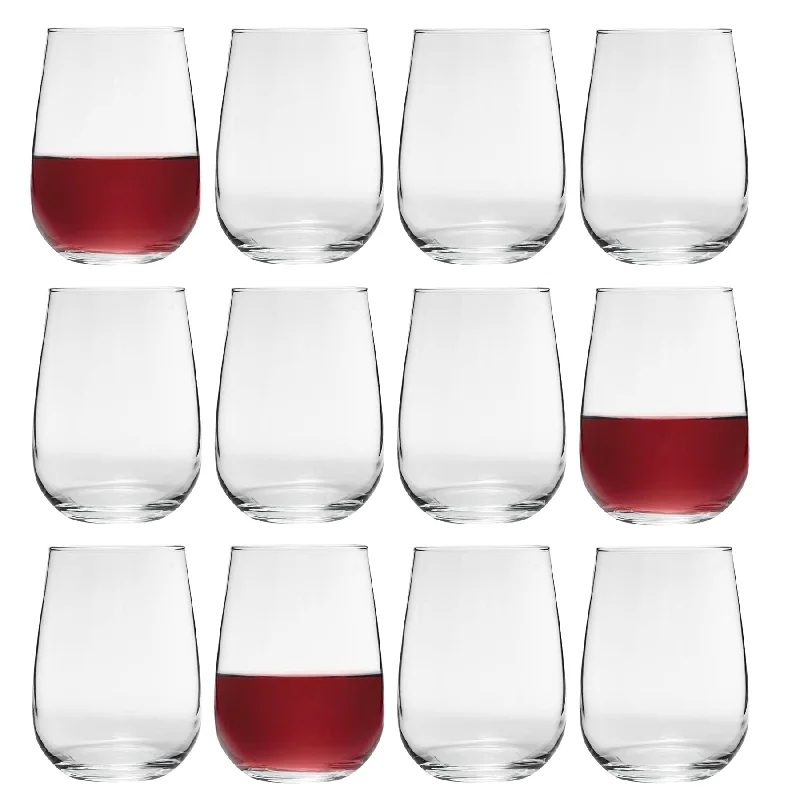 590ml Gaia Stemless Wine Glasses - Pack of 12 - By LAV